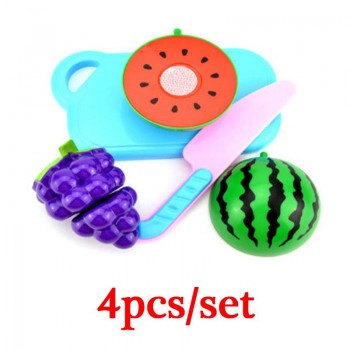 Hot Sale Children Pretend Play Kitchen Toy Set Fruit Safety Plastic Vegetables Kitchen Baby Classic Kids Educational Toys