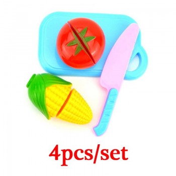 Hot Sale Children Pretend Play Kitchen Toy Set Fruit Safety Plastic Vegetables Kitchen Baby Classic Kids Educational Toys
