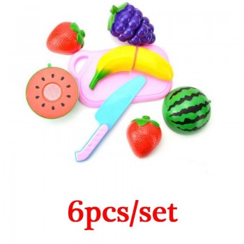 Hot Sale Children Pretend Play Kitchen Toy Set Fruit Safety Plastic Vegetables Kitchen Baby Classic Kids Educational Toys