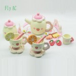 Fly AC Kids Learning amp; Education Wooden Strawberry Simulation Tea set Toys for Children Birthday/Christmas gift
