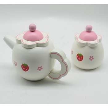 Fly AC Kids Learning amp; Education Wooden Strawberry Simulation Tea set Toys for Children Birthday/Christmas gift