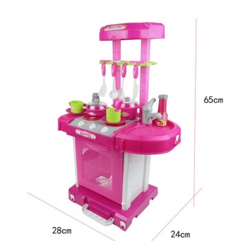 Kids Play House Girl Pretend Play Tableware Sets Toys Kitchen Cooking Simulation Miniature Kitchen Toys for children Xmas Gifts