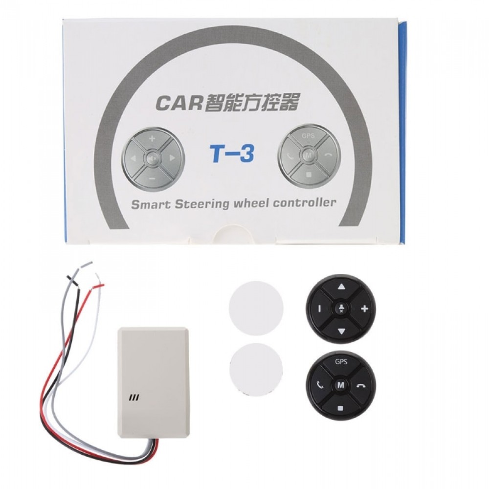 Free delivery Universal Car Steering Wheel DVD GPS Wireless Smart Button Key Remote Control
