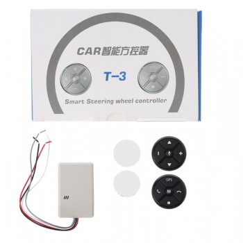 Free delivery Universal Car Steering Wheel DVD GPS Wireless Smart Button Key Remote Control