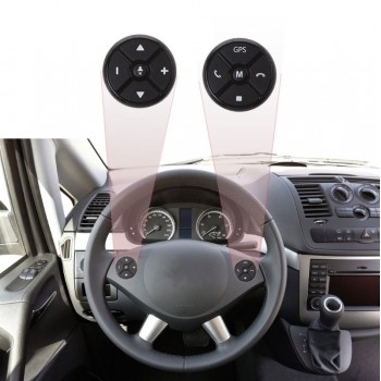 Free delivery Universal Car Steering Wheel DVD GPS Wireless Smart Button Key Remote Control