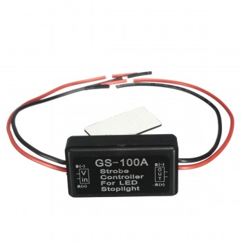 GS-100A Universal Car 12V LED Brake Stop Light Strobe Controller Flash Module Remote Control