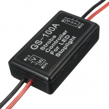 GS-100A Universal Car 12V LED Brake Stop Light Strobe Controller Flash Module Remote Control