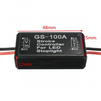 GS-100A Universal Car 12V LED Brake Stop Light Strobe Controller Flash Module Remote Control
