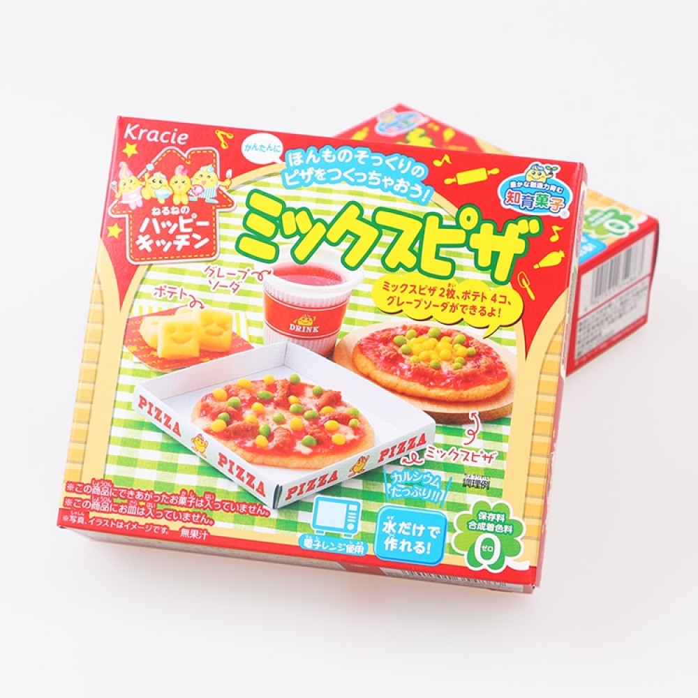 Kracie Popin Cook candy dough Toys.Pizza birthday cake Sushi Hamburger Mokolet Pop Spun happy kitchen Japanese candy d0