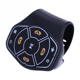 Car Steering Wheel Wireless Bluetooth Remote Control for Media Playback Compatibile for iOS Android Smartphone system