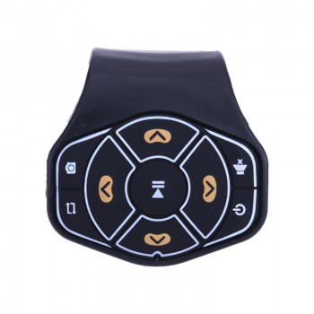 Car Steering Wheel Wireless Bluetooth Remote Control for Media Playback Compatibile for iOS Android Smartphone system