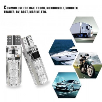 NEW Remote Control T10 5050 Car LED Bulb 6 SMD Multicolor W5W 501 Side Light Bulbs