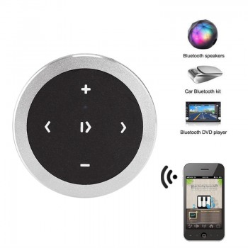 1 PC Car Wireless Bluetooth Media Audio Remote Control Button Steering Wheel Mount