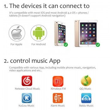 New Car Wireless Mobile Phone Multimedia Bluetooth Multifunctional Steering Wheel Remote Controller Car Accessories