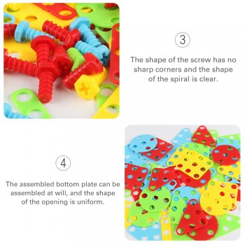 149/193Pcs Boys Toys Kids Drill Toys Electric Drill Screws Puzzle Assembled Mosaic Design Building Toys Creative Educational Toy