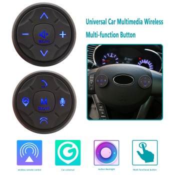 Universal Wireless Car Multimedia Steering Wheel Remote Control Multi-function Button 10 Buttons DVD Navigation Button Switch