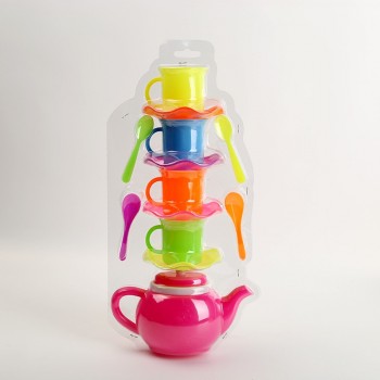 2018 hot childrens puzzle play house toy fashion environmental protection material simulation tea set toy