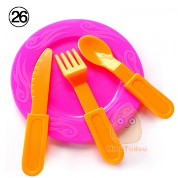 Kids Plastic Food Toy Pretend Play Kitchen Set Miniature Drink Bottles Cake Hamburgers Ice Cream Children Educational Girls Toys
