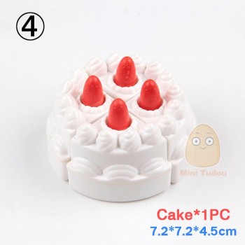 Kids Plastic Food Toy Pretend Play Kitchen Set Miniature Drink Bottles Cake Hamburgers Ice Cream Children Educational Girls Toys