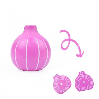 [Toy Woo] Kid Assembly Food Wood Toys Simulation Fruit And Vegetable Slice Toy Magnet Single Sold Classic Pretend Play