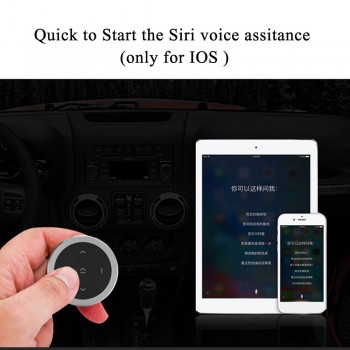 Car Kit Bluetooth Steering Wheel Remote Controller Wireless Phone Media Camera Controller with  CR2032 battery For IOS Android