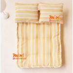 Mini dollhouse Furniture model mattress pillow three pieces
