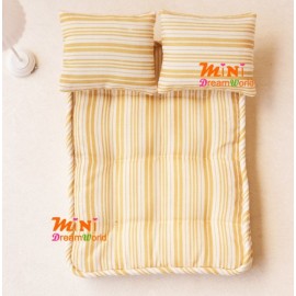 Mini dollhouse Furniture model mattress pillow three pieces
