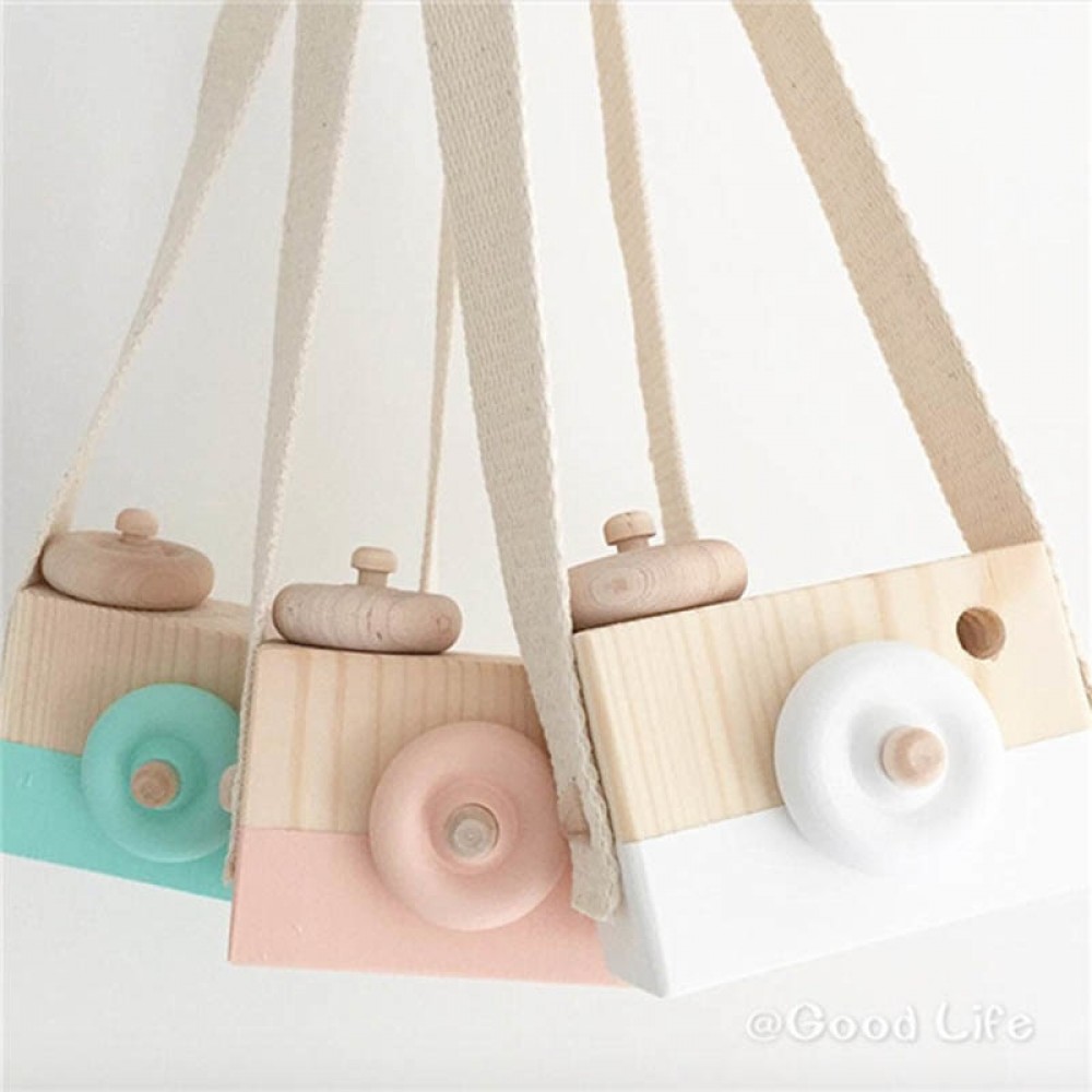 Fashion Baby Wooden Camera Educational Toys Boys Girls Fashion Photography Prop Decoration Accessory Safe Kids Toy Birthday Gift