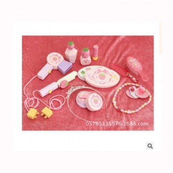 Baby Toys Wood Deluxe Large Dressing Table Child Pretend Play Toy Child Furniture Toy Christmas gift for girl