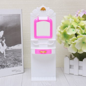 Girls Furniture toy Dolls House Toy for Girl bedroom Assembly For Doll Accessories wardrobe chairvanity mirror bedside table
