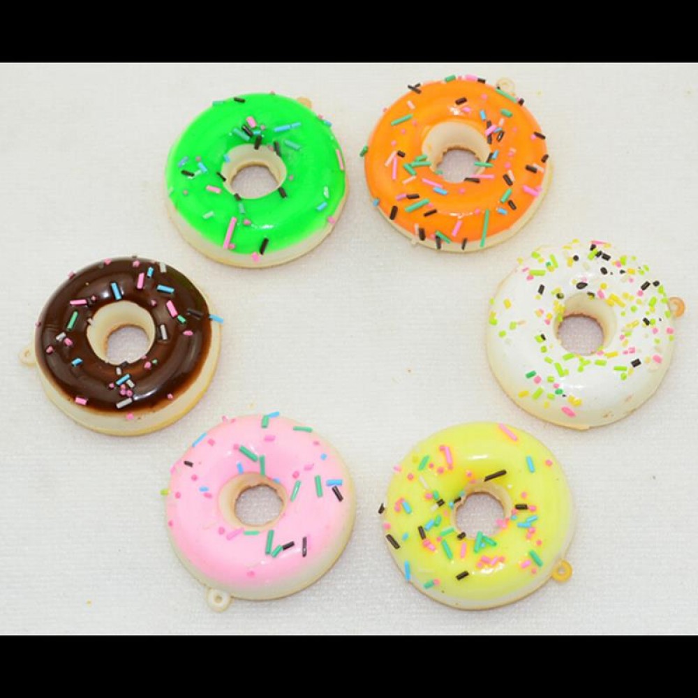 5CM Artificial Donut Squishy antistress Squeeze Kawaii Mini Chocolate Noodles Sweet Roll Pretend Toys Kitchen Toys