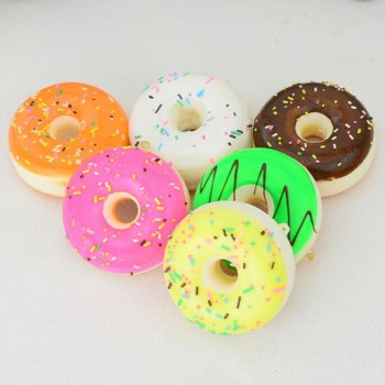 5CM Artificial Donut Squishy antistress Squeeze Kawaii Mini Chocolate Noodles Sweet Roll Pretend Toys Kitchen Toys