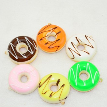 5CM Artificial Donut Squishy antistress Squeeze Kawaii Mini Chocolate Noodles Sweet Roll Pretend Toys Kitchen Toys