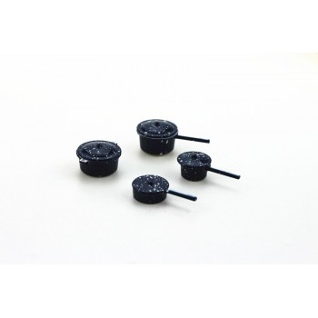 wholesale 1:12 dollhouse miniature Mini blue Pot bowl accessories kitchen Furniture toy for sylvanian families collectible Gift