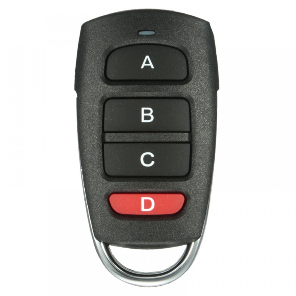 Universal 4 Buttons Cloning 433mhz Electric Garage Door Remote Control Key Fob Common Fixed amp; Learning Code Remote Controls