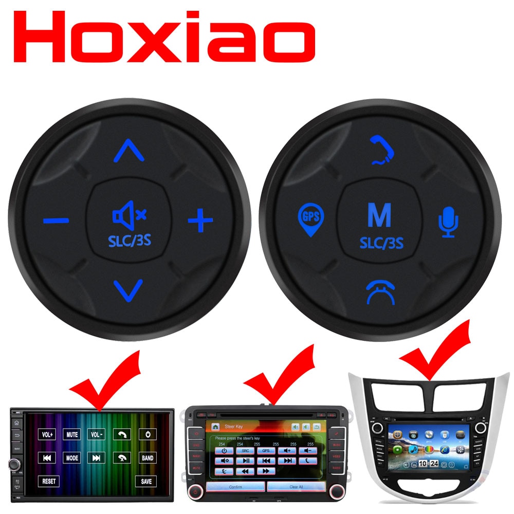 Car Steering Wheel Control DVD Navigation Button Universal wireless Car android GPS navigation universal remote control buttons
