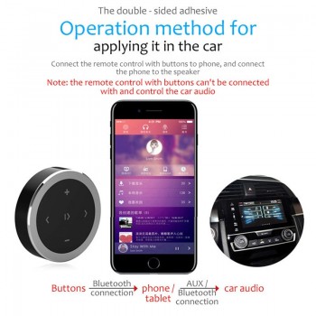 NEW Bluetooth Car Wireless Mobile Phone Multimedia Multifunctional Steering Wheel Remote Controller CR2032 Button Battery