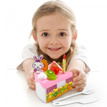 46-67PCS Pretend Play Birthday Cake Cutting Fruit Toy DIY Kitchen Food Cocina De Juguete Play House Gift for Children Kids Girl