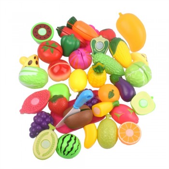 fruit vegetables cutting food toy plastic pretend Play kitchen house education development set toys for kids baby children