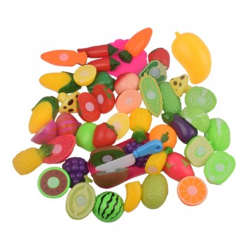 fruit vegetables cutting food toy plastic pretend Play kitchen house education development set toys for kids baby children