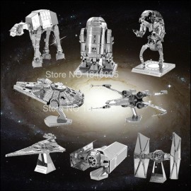 C3PO open soon Star Wars 3D Metal assembling model PUZZLE 18 styles all 2 sheets Collection of ornaments Childrens gift