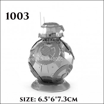 C3PO open soon Star Wars 3D Metal assembling model PUZZLE 18 styles all 2 sheets Collection of ornaments Childrens gift