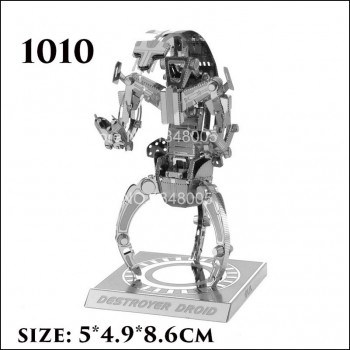 C3PO open soon Star Wars 3D Metal assembling model PUZZLE 18 styles all 2 sheets Collection of ornaments Childrens gift