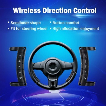 New Wireless Bluetooth Car steering wheel remote controls use for Universal DVD navigation with direction control function