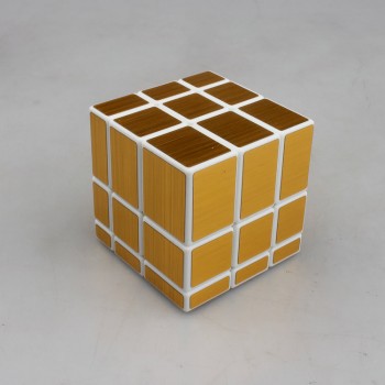3x3x3 Magic Mirror Cube professional Goldamp;Silver cubo magico Cast Coated Puzzle Speed Twist learning and education Toys