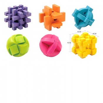 MITOYS puzzle Classic IQ Wooden Puzzle Mind Brain Teasers Burr Puzzles Game Toys for Adults Children  3D Wooden puzzle