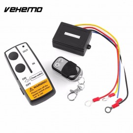 Vehemo WIRELESS REMOTE CONTROL KIT FOR TRUCK For JEEP or ATV WINCH Dual Remote 12V