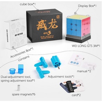 New GTS3M MoYu Weilong GTS V3 3x3x3 Magnetic Cube Puzzle Professional Weilong GTS 3 M 3x3 GTS3 M Speed Cube Educational Kid Toys
