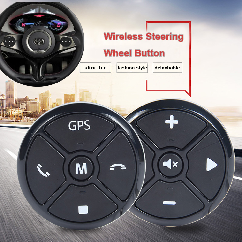 Ultrathin Universal Car Steering Wheel Control Button Remote Wireless 2 Din Car Radio Player Fashion Third Generation