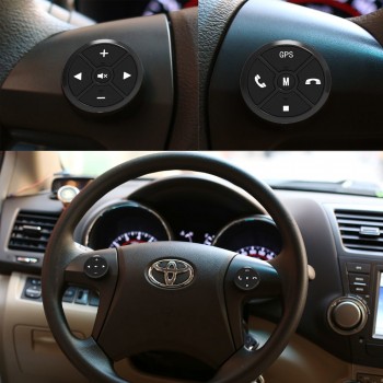 Ultrathin Universal Car Steering Wheel Control Button Remote Wireless 2 Din Car Radio Player Fashion Third Generation